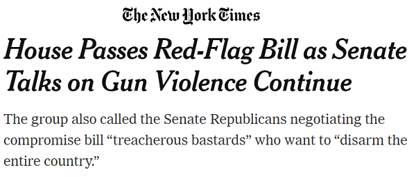 “Treacherous bastards” Triggers the New York Times
