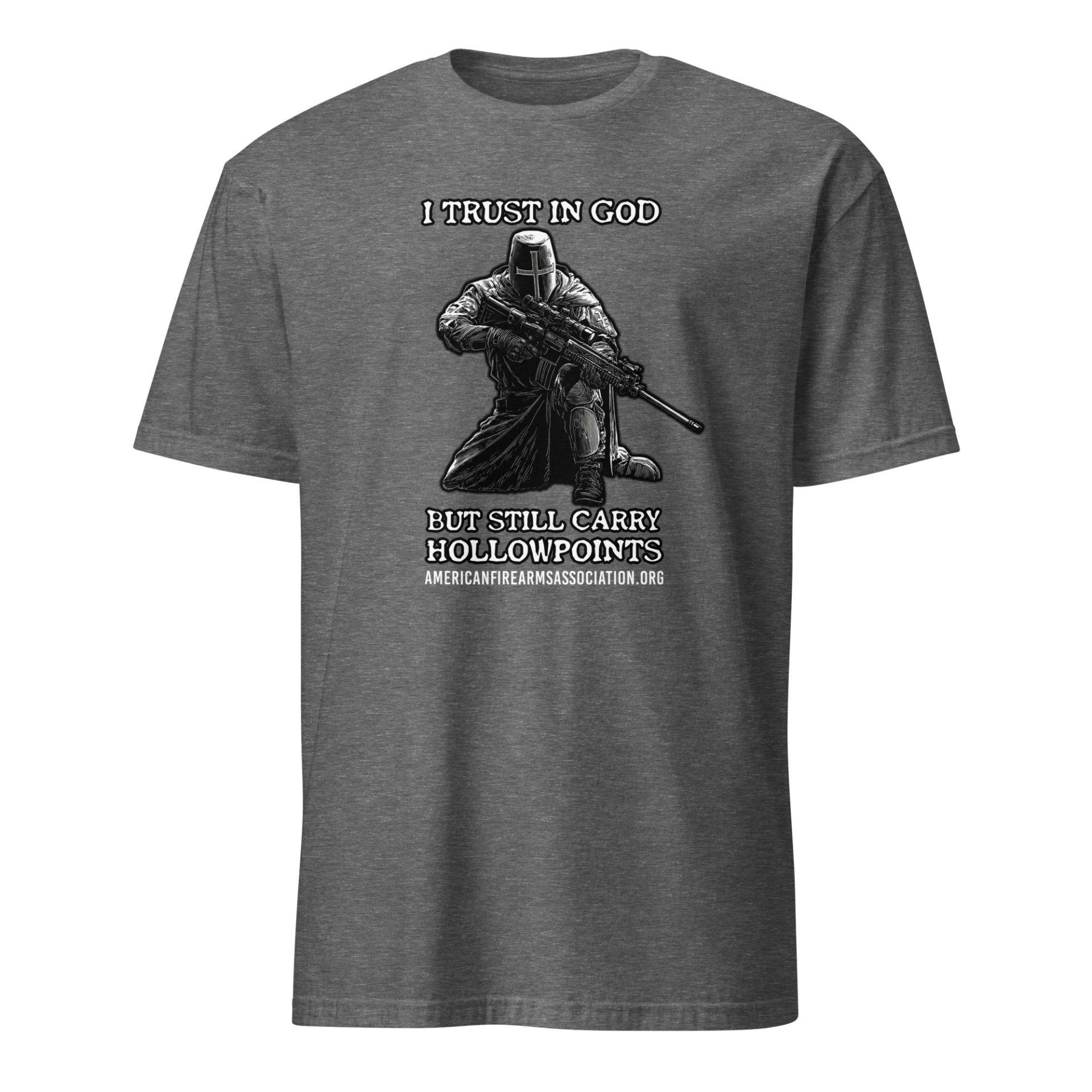 Supersoft – Short-Sleeve – Unisex – White Letters “I Trust In God” - Image 3