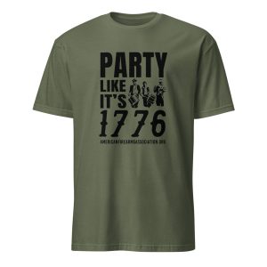 Supersoft – Short-Sleeve- Unisex – Dark Text – “Party Like It’s 1776”