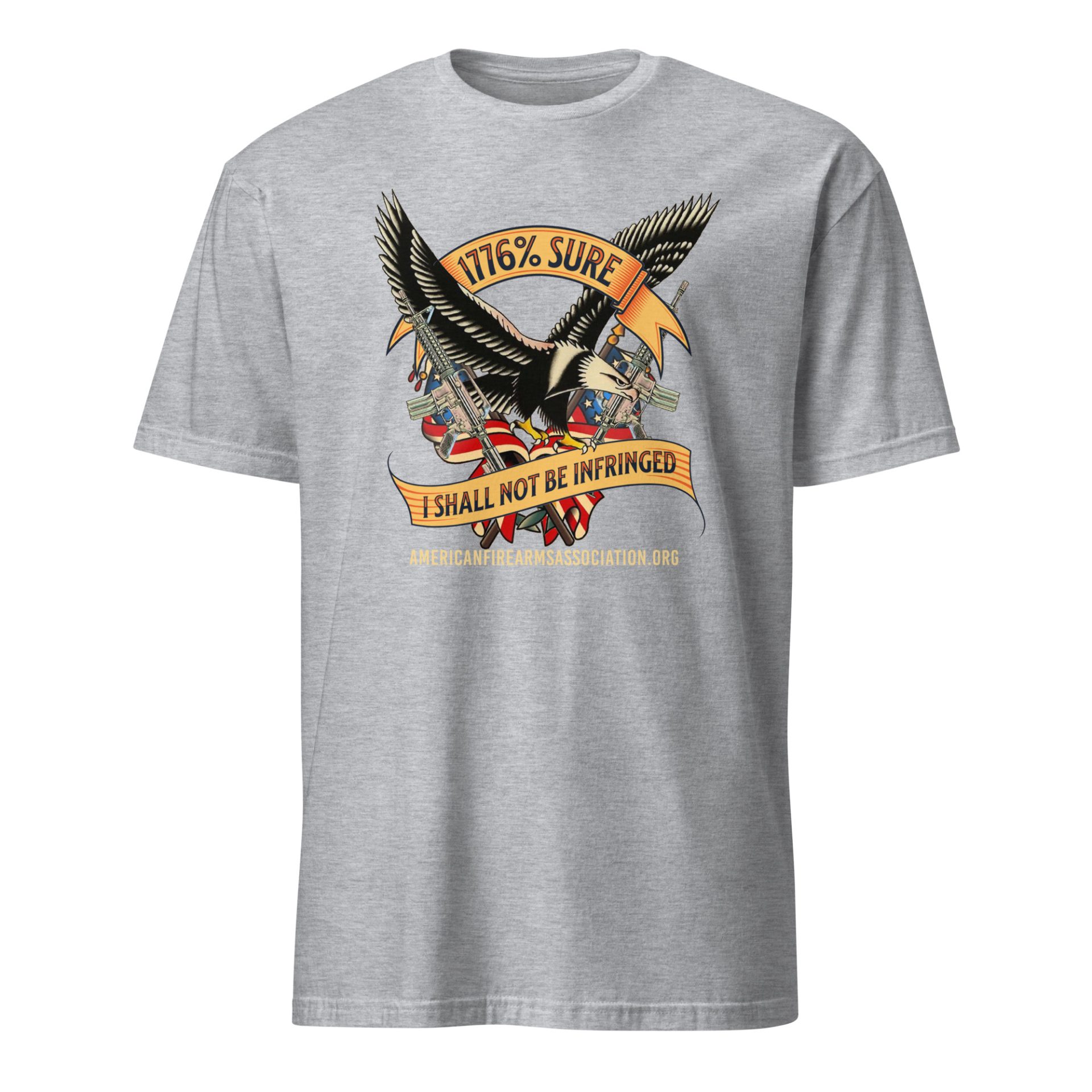 Supersoft – Short-Sleeve – Unisex – Gold Text -“I’m 1776% Sure” - Image 7